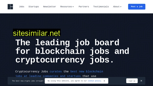 cryptocurrencyjobs.co alternative sites