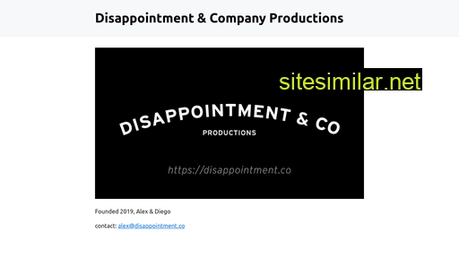 disappointment.co alternative sites