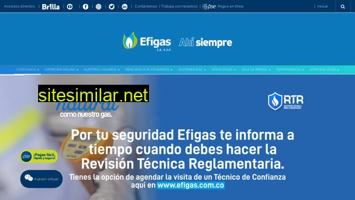 efigas.com.co alternative sites