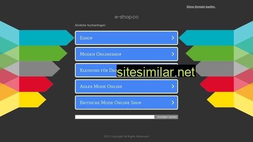 E-shop similar sites