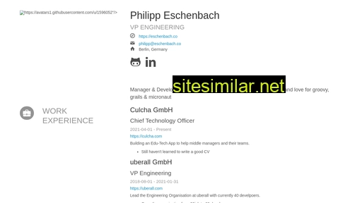 eschenbach.co alternative sites