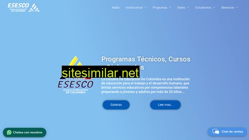 esesco.edu.co alternative sites