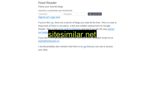 feedreader.co alternative sites