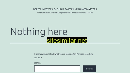 Financematters similar sites