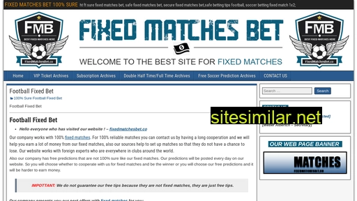 fixedmatchesbet.co alternative sites