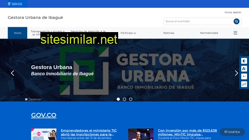 gestoraurbana-ibague-tolima.gov.co alternative sites