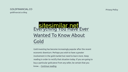 goldfinancial.co alternative sites