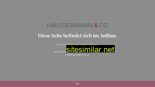 haeussermann.co alternative sites