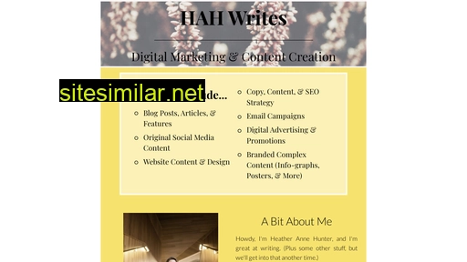 hahwrites.carrd.co alternative sites