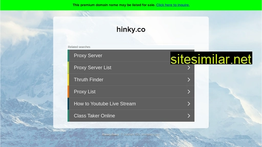 Hinky similar sites