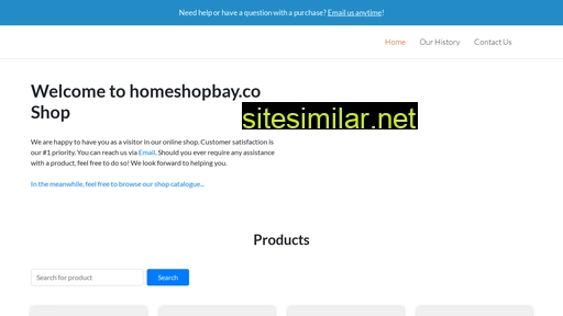 Homeshopbay similar sites