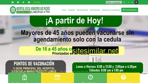 hospitaldelospatios.gov.co alternative sites
