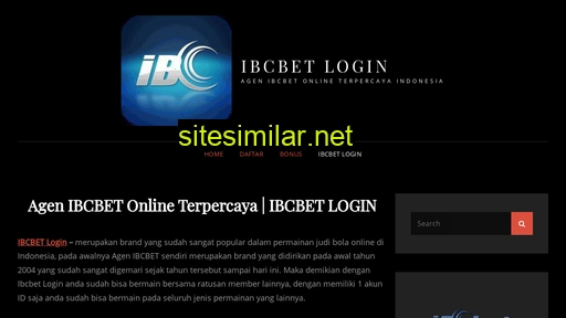 ibcbetlogin.co alternative sites