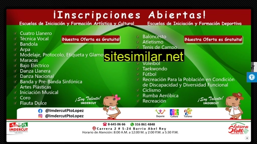 imdercut-puertolopez.gov.co alternative sites