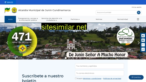 junin-cundinamarca.gov.co alternative sites