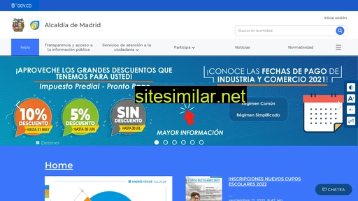 madrid-cundinamarca.gov.co alternative sites