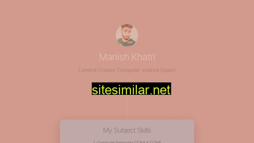 Manishkhatri similar sites