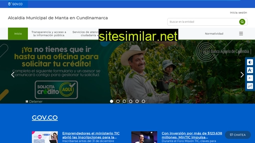 manta-cundinamarca.gov.co alternative sites