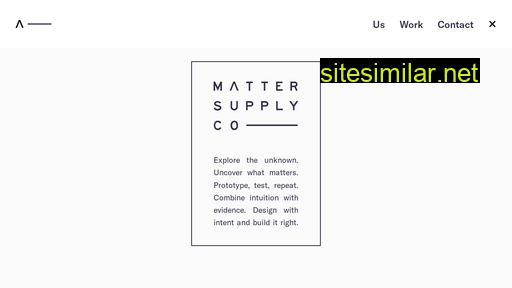 mattersupply.co alternative sites