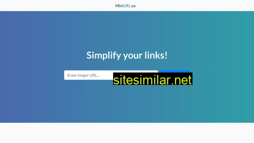 Miniurl similar sites