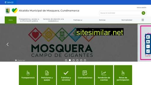 mosquera-cundinamarca.gov.co alternative sites