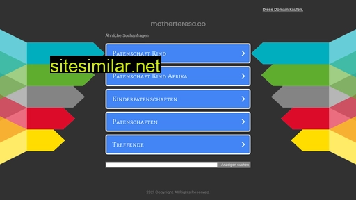 motherteresa.co alternative sites