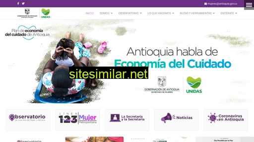 mujeresantioquia.gov.co alternative sites
