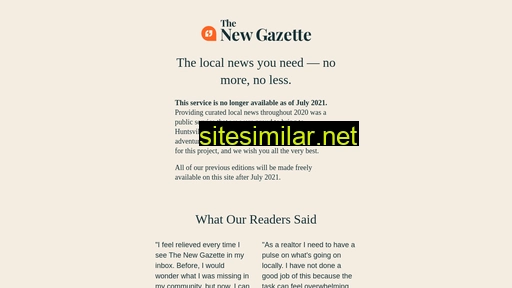 newgazette.co alternative sites