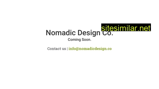Nomadicdesign similar sites
