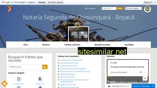 notaria2chiquinquira.com.co alternative sites
