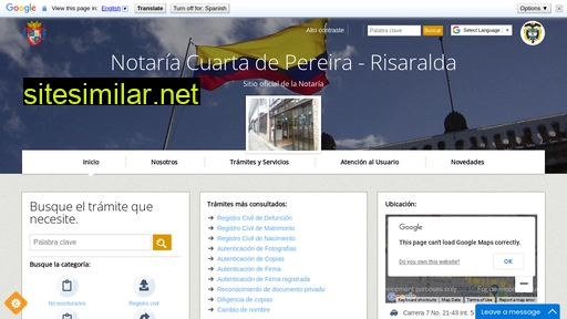 notaria4pereira.com.co alternative sites