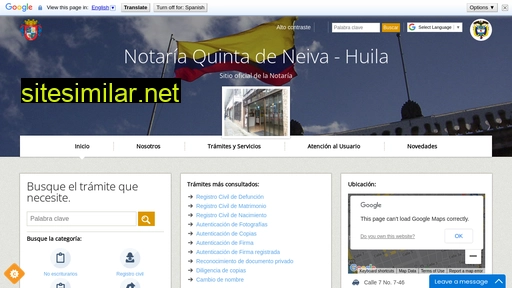 notaria5neiva.com.co alternative sites