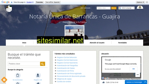 Notariaunicabarrancas similar sites