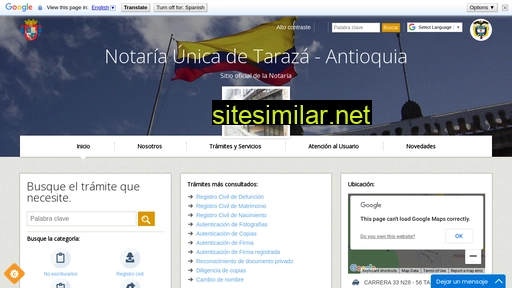 notariaunicataraza.com.co alternative sites