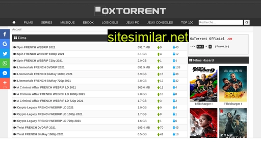 Oxtorrents similar sites