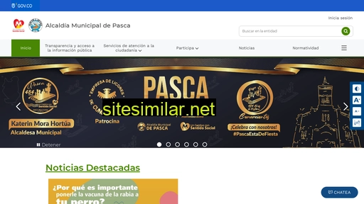 pasca-cundinamarca.gov.co alternative sites