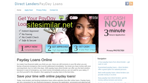 paydayloansdirectlender.co alternative sites