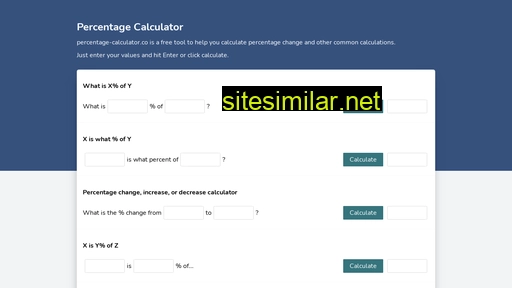 percentage-calculator.co alternative sites