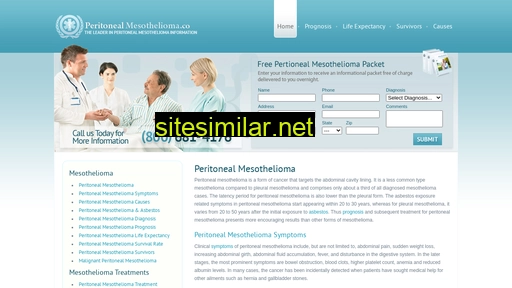 peritonealmesothelioma.co alternative sites