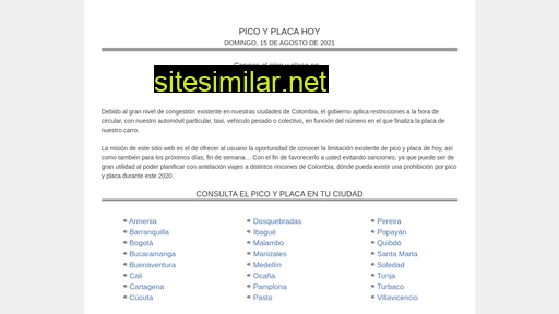 picoyplacahoy.com.co alternative sites