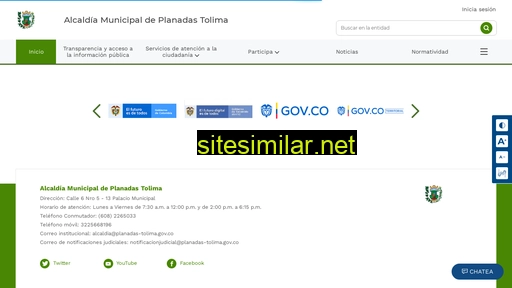 planadas-tolima.gov.co alternative sites