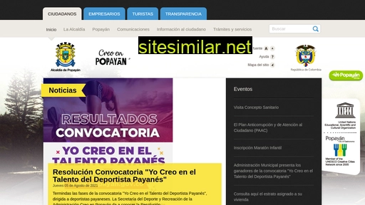 popayan.gov.co alternative sites