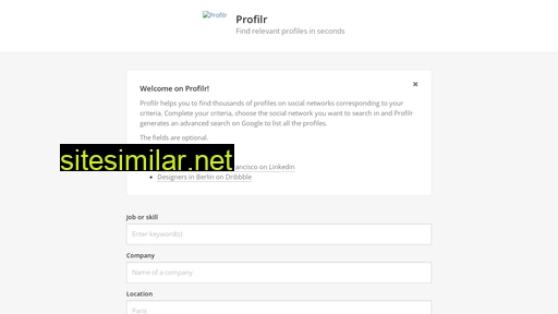 profilr.co alternative sites