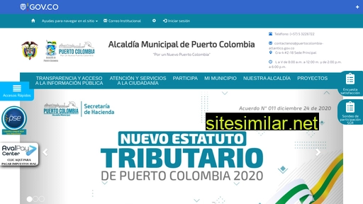 puertocolombia-atlantico.gov.co alternative sites