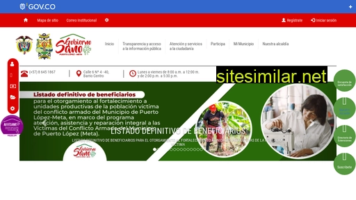 puertolopez-meta.gov.co alternative sites