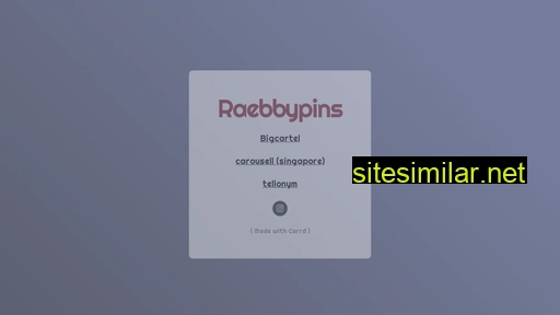 Raebbypins similar sites