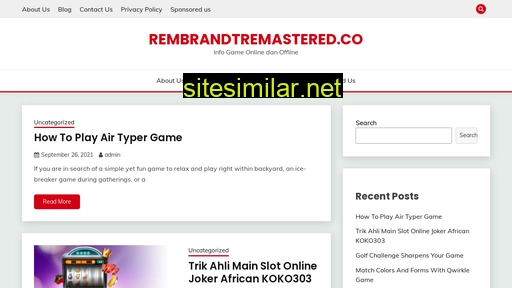 rembrandtremastered.co alternative sites
