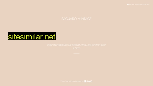 saguarovintage.co alternative sites