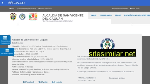 sanvicentedelcaguan-alcaldia.gov.co alternative sites