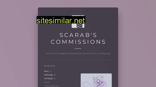 scarabteethcommissions.carrd.co alternative sites